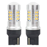 Żarówka LED CANBUS T20 7440 WY21W z bursztynowym światłem