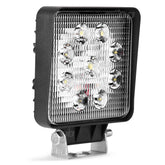 Lampa robocza AWL07 z 9 diodami LED – zestaw, widok z przodu