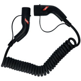 Carpoint spiralny kabel do ładowania samochodów elektrycznych Type 2 do Type 2, 32 A, 3-fazowy, 6 metrów