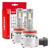 Żarówki LED H8 H9 H11 H16 z aktywnym chłodzeniem