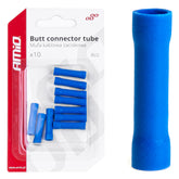 Niebieskie złączki zaciskowe typu butt connector do przewodów 0,75–2,5 mm²