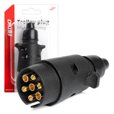 7-pinowa wtyczka przyczepy z PVC z metalowymi stykami