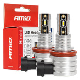 Żarówki LED H8 H9 H11 H16 z białym światłem 6500 K