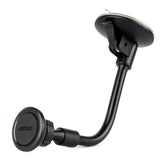 Magnetisk fleksibel mobilholder monteret på bilens forrude