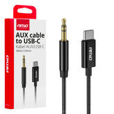 Kabel USB-C do AUX z wtykiem mini-jack 3,5 mm, 1 metr