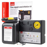 Dækreparationssæt med 12V-kompressor