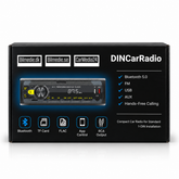 Connect 1-DIN Bilradio med Bluetooth 5.0, FM, USB, AUX & Håndfri - kompakt bilradio med moderne lydfunktioner.