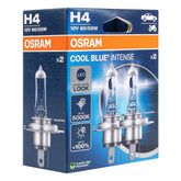 Osram H4 halogenpærer Cool Blue NEXT GEN 5000K, 2 stk.