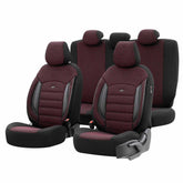 Uniwersalny komplet pokrowców samochodowych bordeaux SPORT PLUS 103