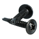 Wkręty samowiercące Carpoint, czarne, Ø 4 mm, 25 mm, 100 szt.