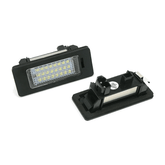 Oświetlenie tablicy rejestracyjnej LED BMW – biała dioda LED (E90, F30, E60, X5 i inne) zdjęcie produktu z mocnym światłem.