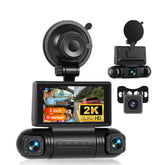 Kamera samochodowa 3" 2K z 4 kamerami – ekran IPS, G-sensor i rejestrator DVR