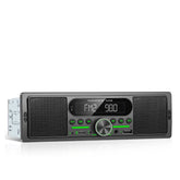Radio samochodowe 1 DIN z wbudowanym głośnikiem, Bluetooth, FM/AM i odtwarzaczem MP3