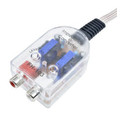2-kanałowy konwerter High to Low – adapter wyjścia liniowego RCA do radia samochodowego