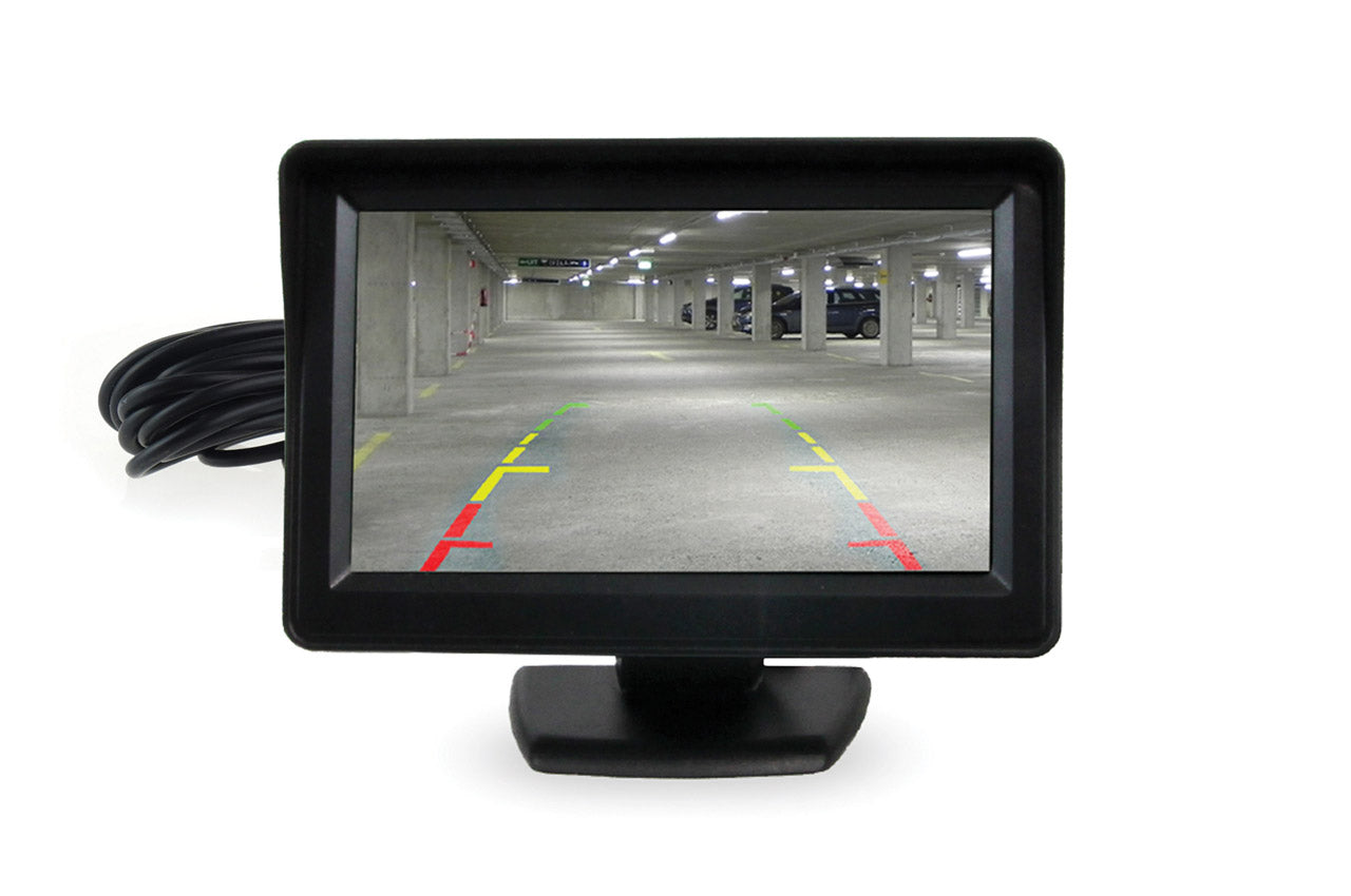 TFT-display på 4,3 tommer til parkeringssensorer og kamera