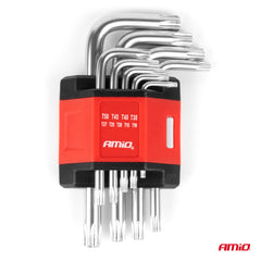 9 krótkich kluczy Torx ze stali CRV