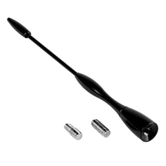 Kompaktowa aluminiowa antena samochodowa z uniwersalnym adapterem 5/6 mm
