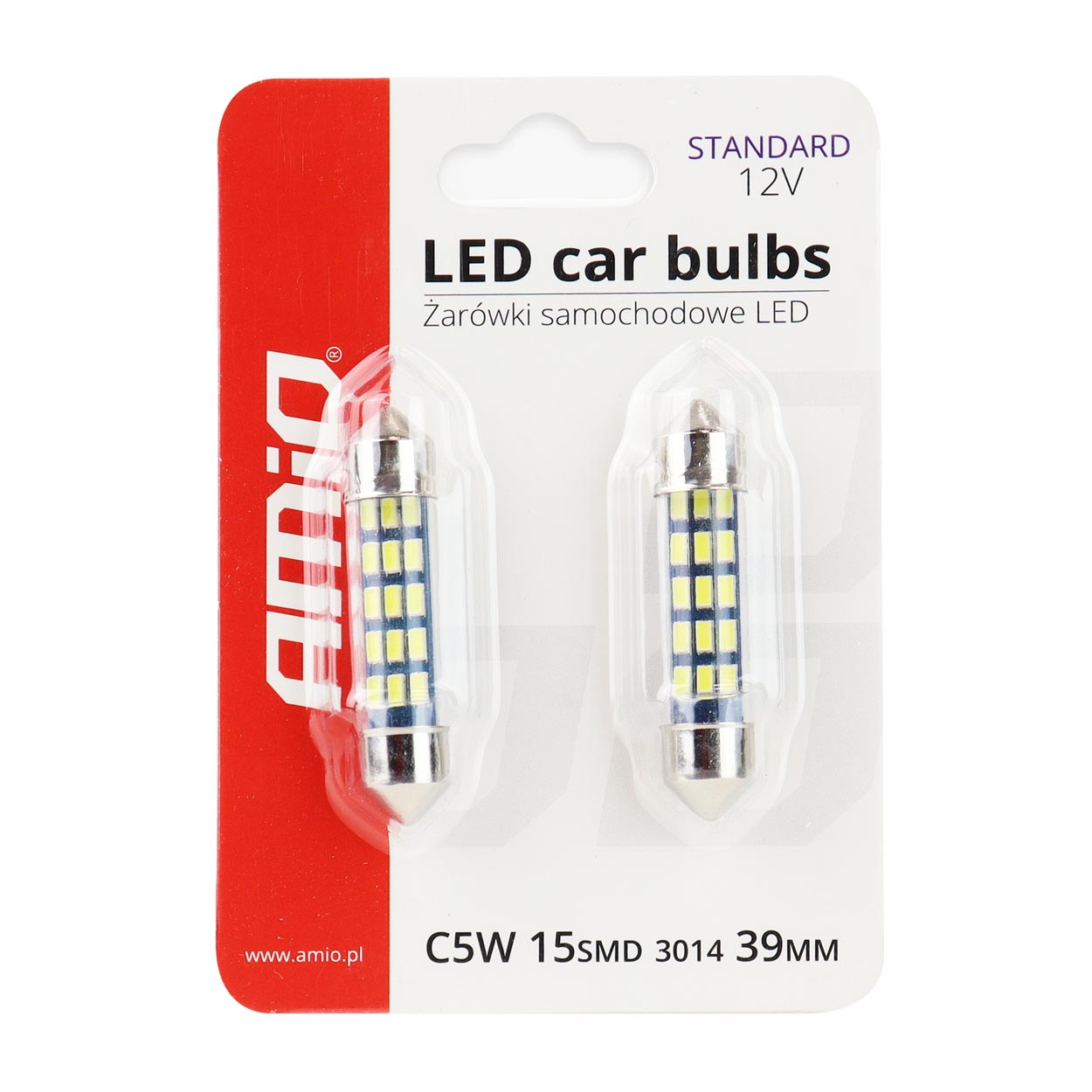 Żarówka LED festoon z 15 diodami LED typu 3014