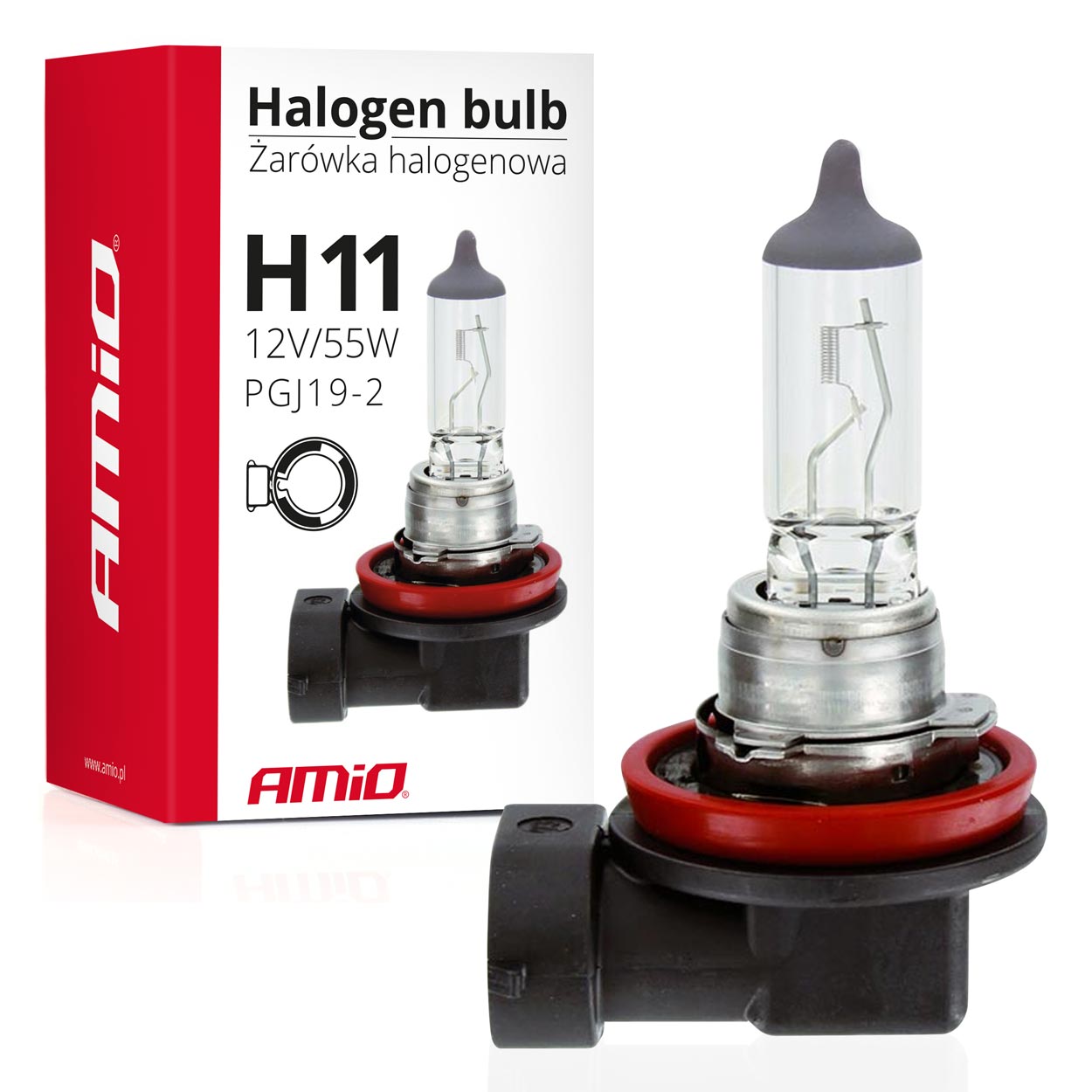Żarówka halogenowa H11 12 V 55 W z filtrem UV