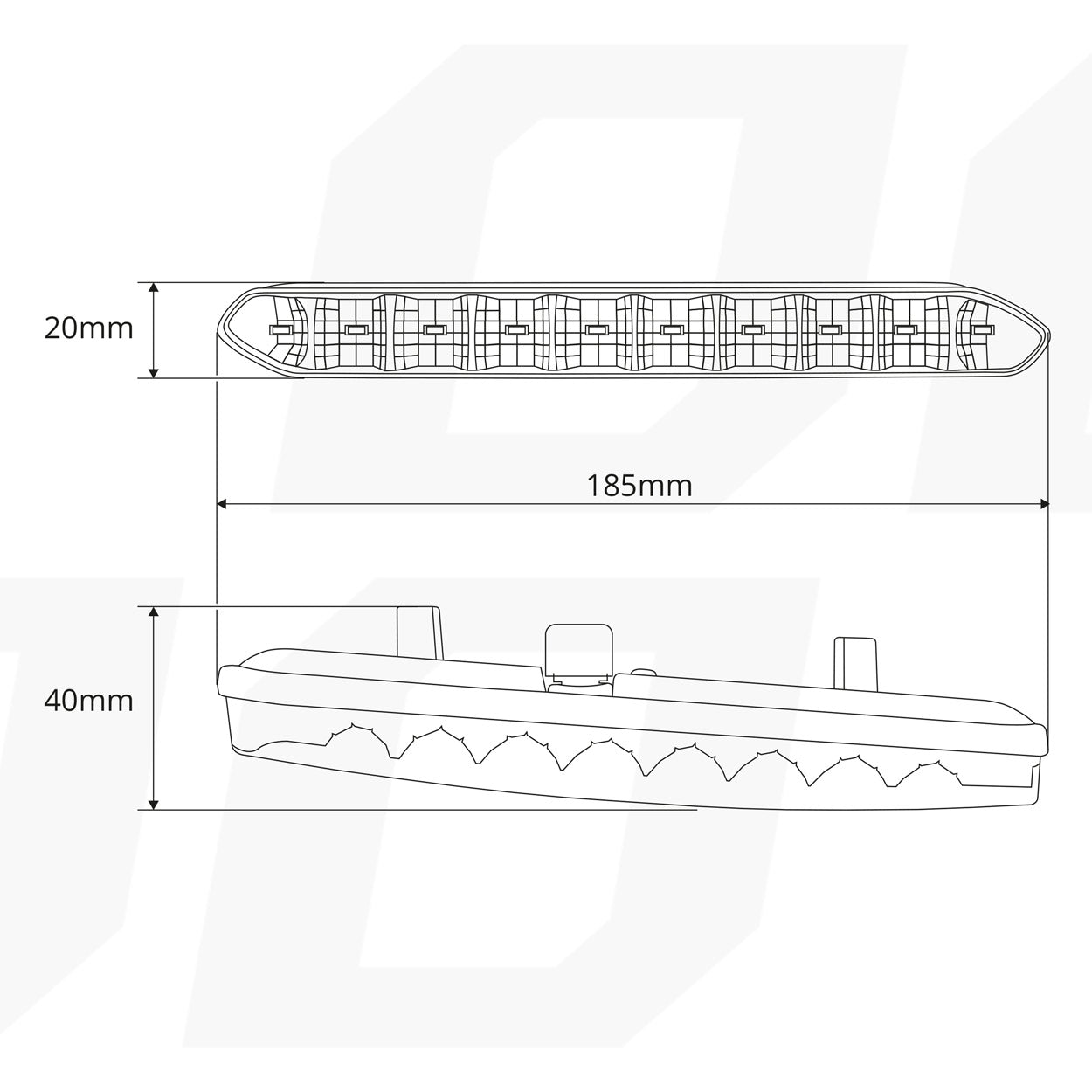 Światła do jazdy dziennej DRL 810 z listwą LED