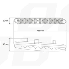 Światła do jazdy dziennej DRL 810 z listwą LED