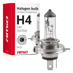 Żarówka halogenowa H4 24 V 75/70 W z filtrem UV