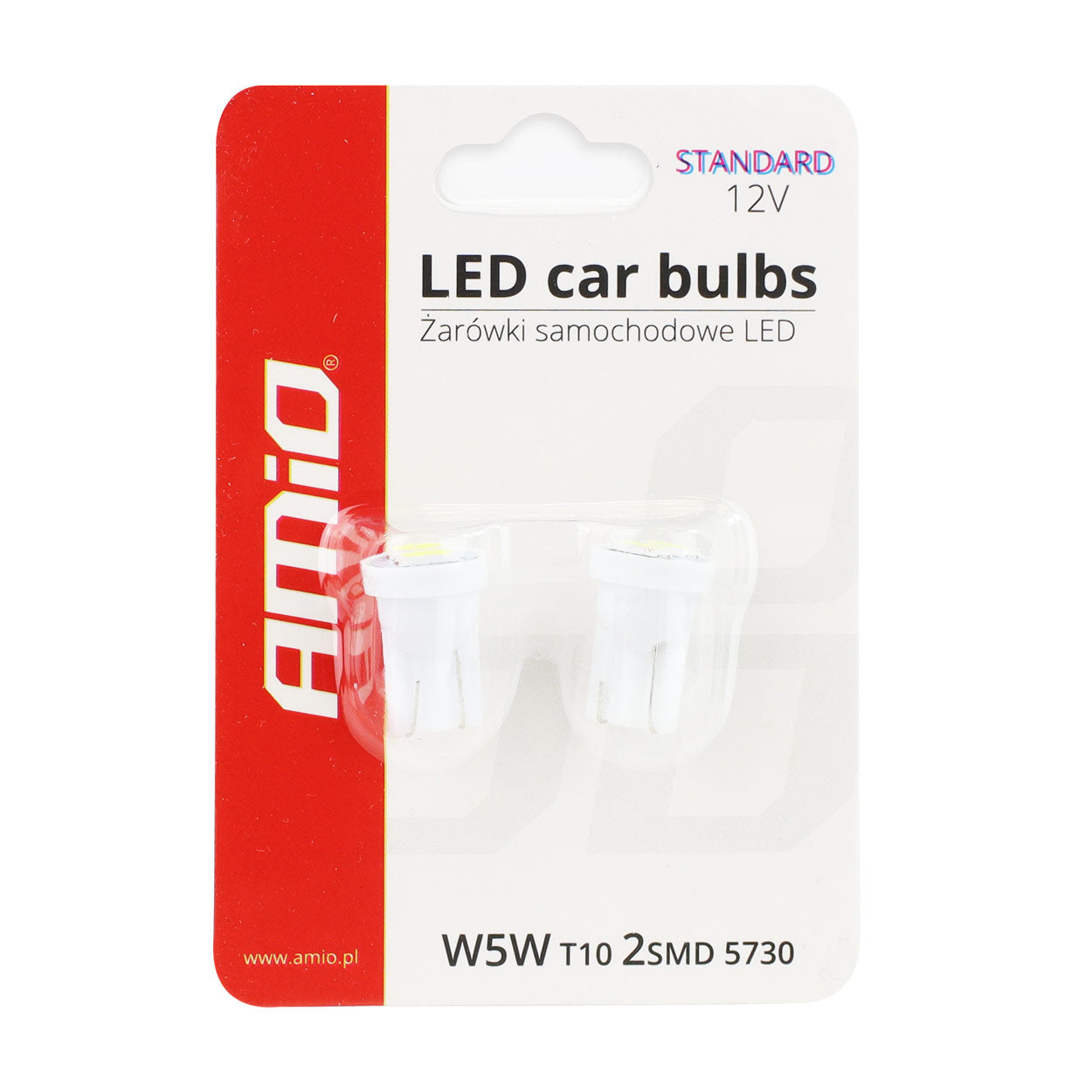 Żarówka LED T10 W5W z 2 diodami SMD 5730