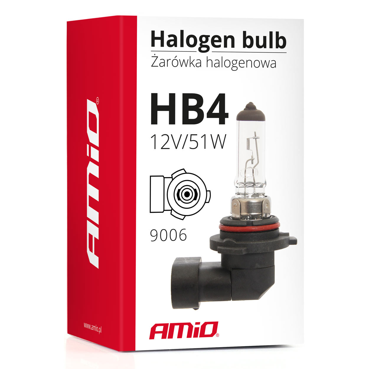 Żarówka halogenowa HB4 9006 do świateł drogowych i mijania