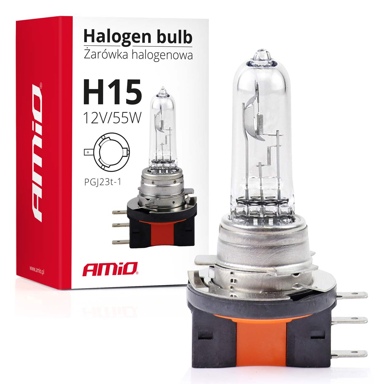 Żarówka halogenowa H15 12 V 15/55 W