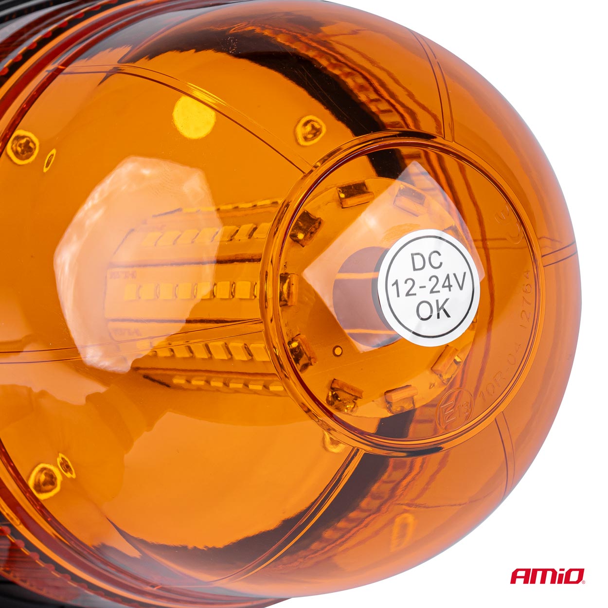 Lampa ostrzegawcza LED W09M widok z boku