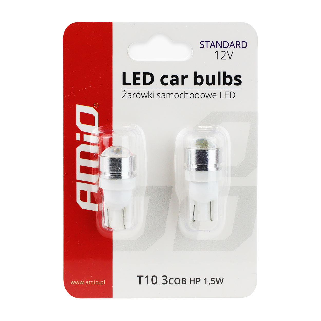 Żarówka LED T10 W5W z soczewką