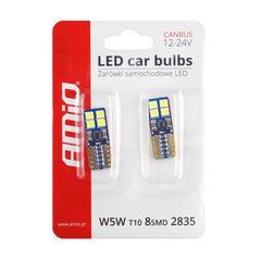 Żarówka LED T10 W5W o mocy 2 W i wymiarach 25 x 10 mm