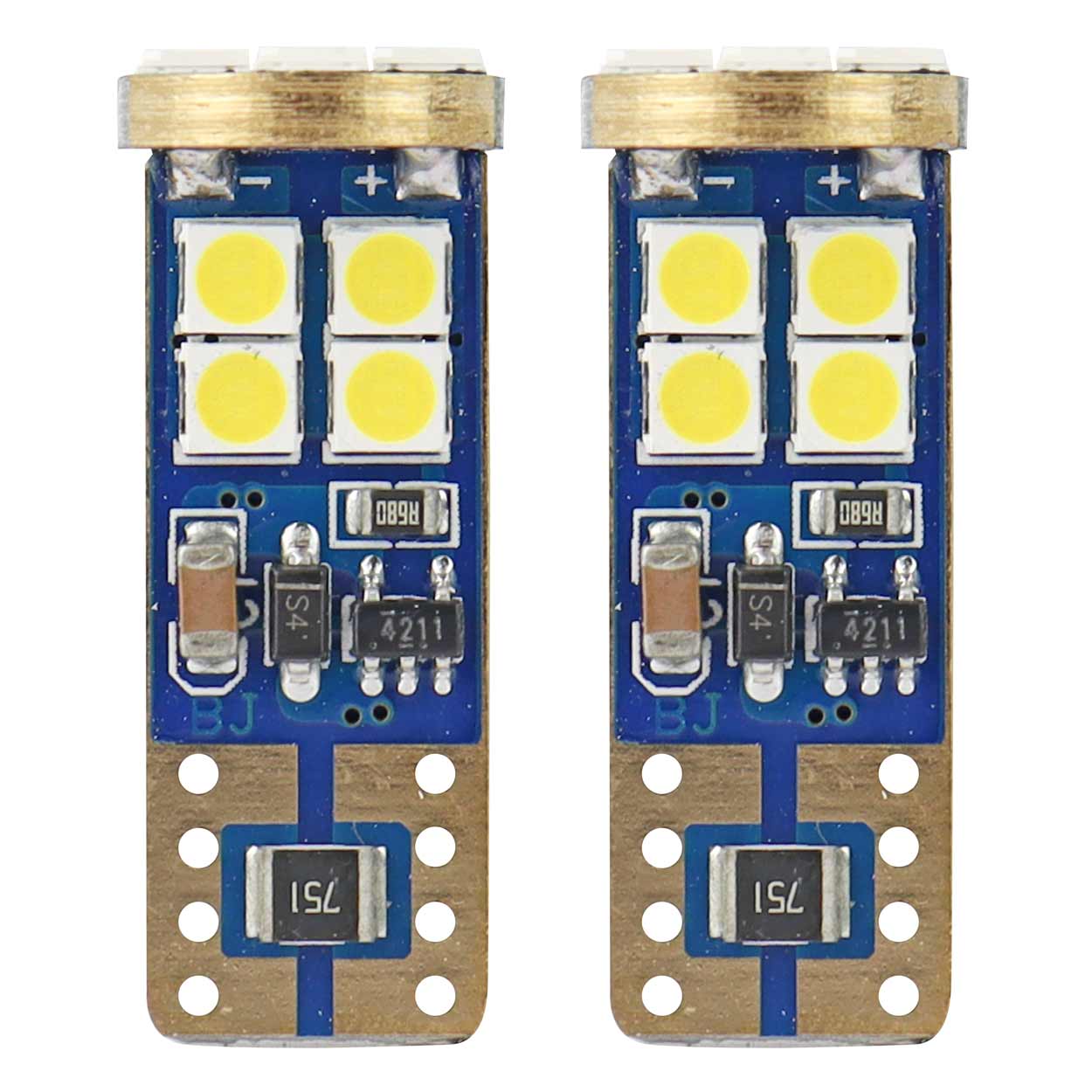 Żarówka LED T10e W5W z CANBUS i 12 diodami SMD 2835
