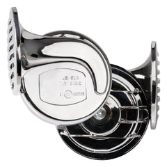 Klakson chromowany 12 V, 2 szt. CHR-01