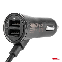 Samochodowa ładowarka USB z kablem o długości 1,5 metra