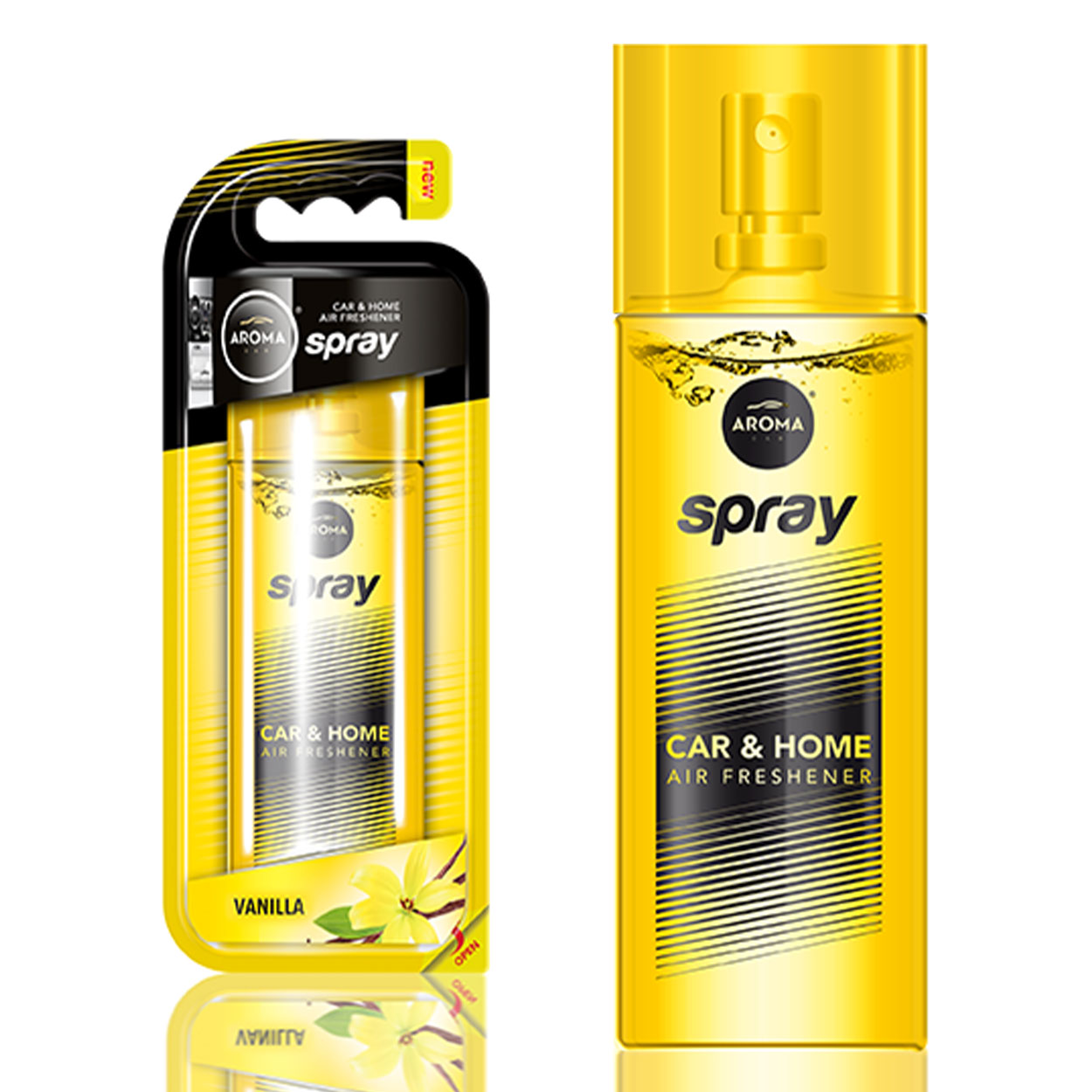 Aroma Car billuftfrisker med vaniljeduft i 50 ml sprayflaske