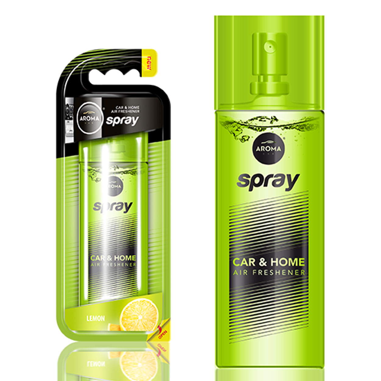 Aroma Car spray zapachowy do samochodu o cytrynowym aromacie w szklanej butelce 50 ml