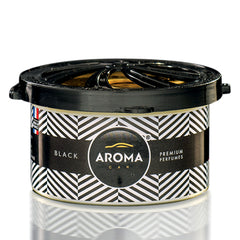 Aroma Car Prestige Organic Black odświeżacz powietrza do samochodu w czarnej puszce
