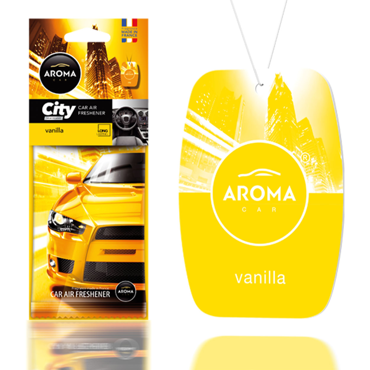 Aroma Car City Card zapach samochodowy o zapachu wanilii