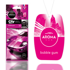 Aroma Car City Card odświeżacz powietrza o zapachu Bubble Gum