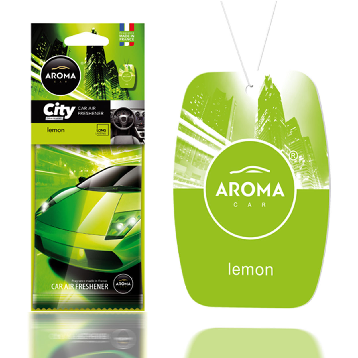 AROMA CAR CITY CARD Lemon bilduft