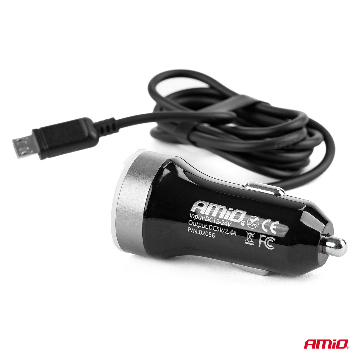 Ładowarka USB z microUSB i dwoma portami USB