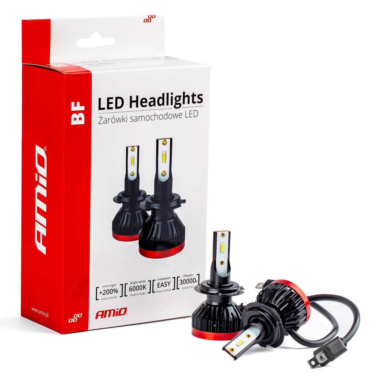 LED-forlygtepærer H7 BF sæt
