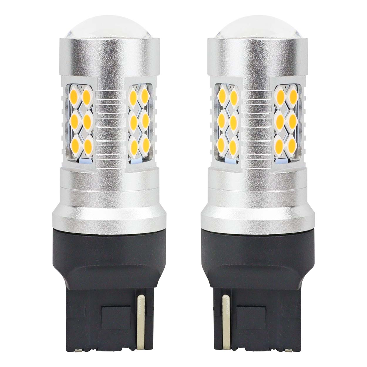 Żarówka LED CANBUS T20 7440 WY21W z bursztynowym światłem