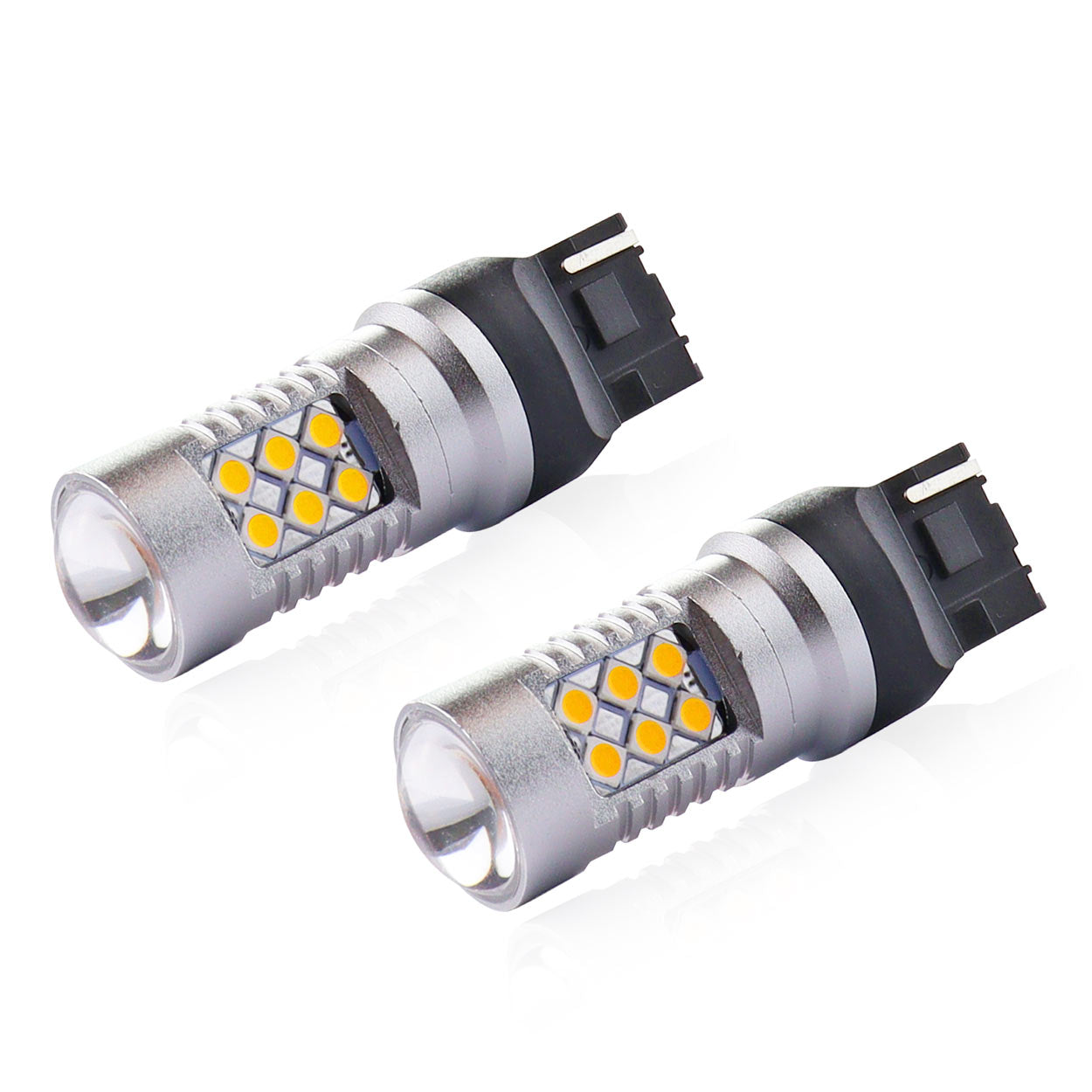 Żarówka LED T20 7440 WY21W o kompaktowych wymiarach
