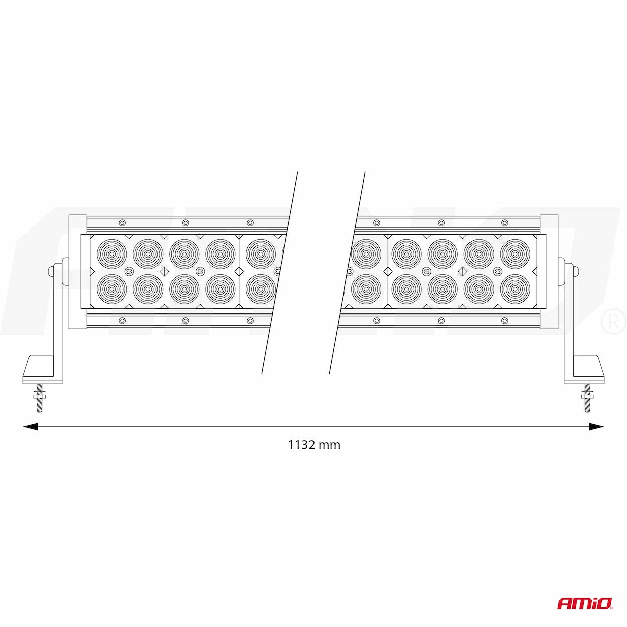LED-arbejdslygte med COMBO-lysprofil