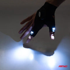 Rękawice robocze z oświetleniem LED do pracy po zmroku