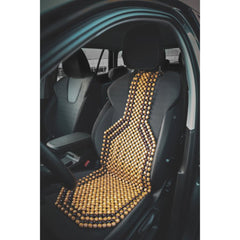 Poduszka na fotel Carpoint z drewnianymi koralikami Classic 126x39 cm 