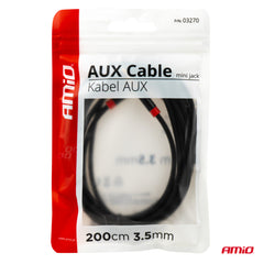 AUX-kabel med mini-jack-forbindelse