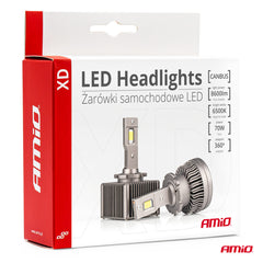 LED-pære D8S med aluminium og kobber